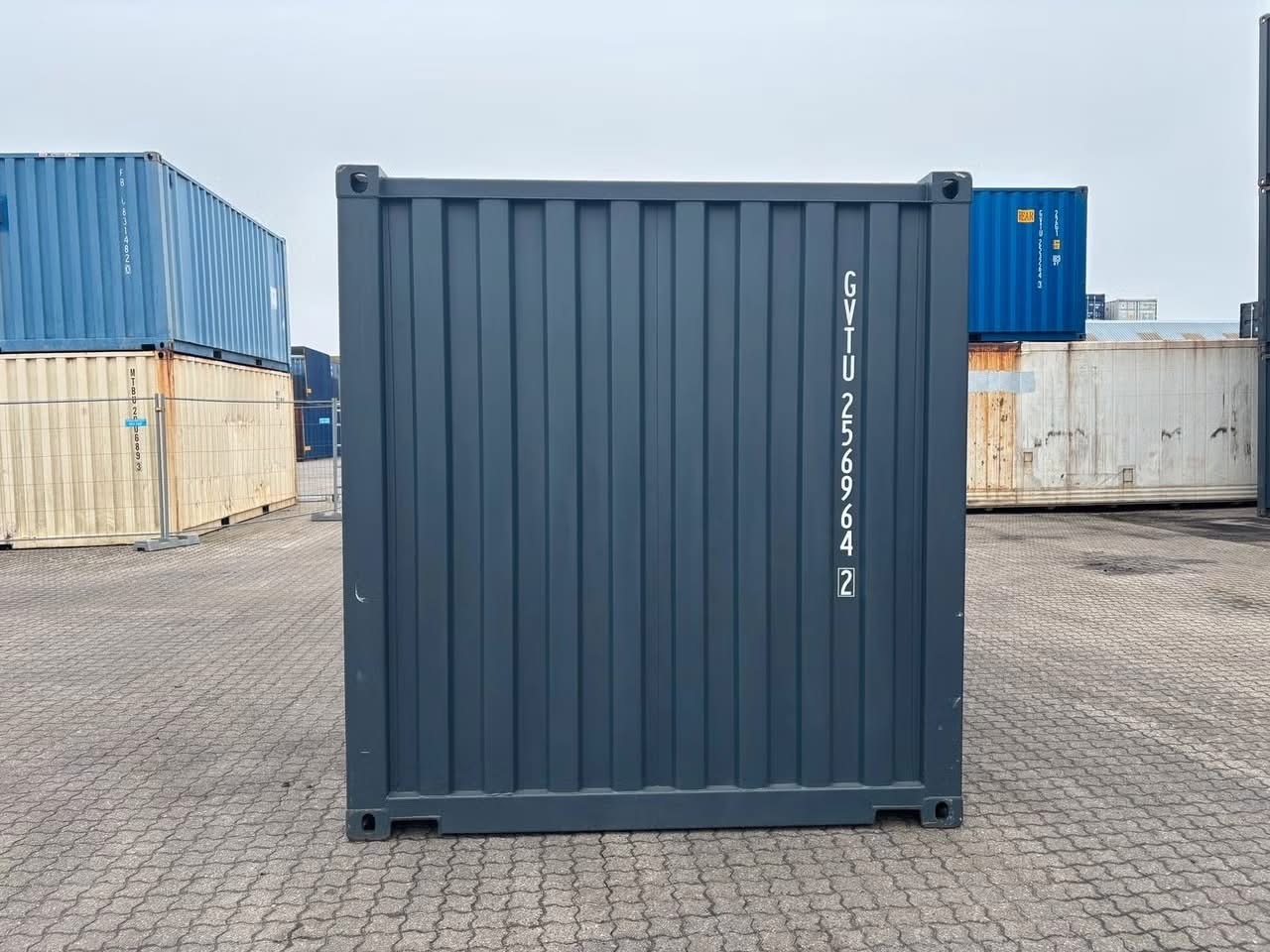 Rot Seecontainer 20ft - Schrägansicht klein