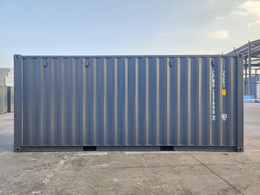 Schwarz Seecontainer 20ft - Schrägansicht klein